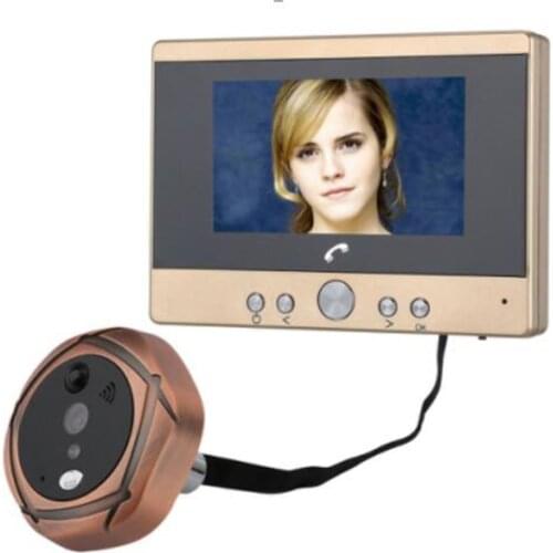 4.3 Inch 165 Degree Wide Angle Intercom Doorbell 2MP Peephole Viewer
