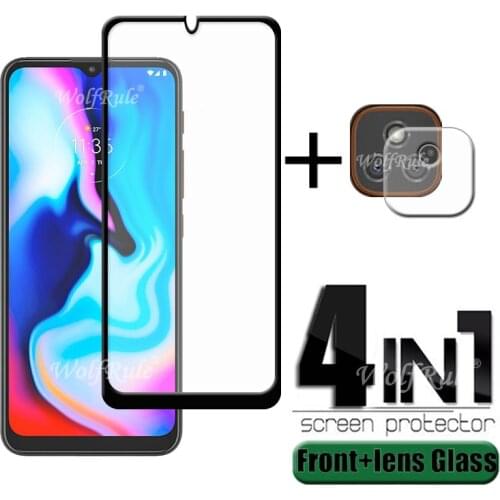 4-in-1 For Moto E7 Plus Glass For Motoroal Moto E7 Plus Tempered Glass Full Glue HD Screen Protector For Moto E7 Plus Lens Glass