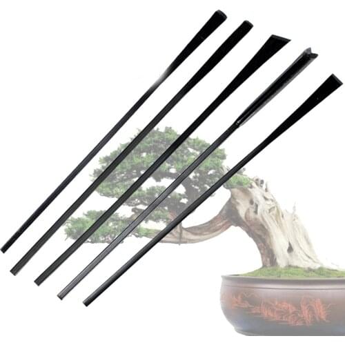 5pcs Anti-skid handle bonsai carving knife Flat V type Bevel arc Bonsai knives garden tool set