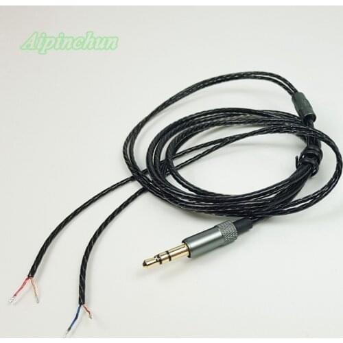 Aipinchun 3.5mm 3-Pole Jack DIY Earphone Audio Cable Headphone Repair Replacement LC-OFC Wire Cord