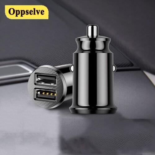 2 Ports USB Car Charge Quick Mini Dual USB Charger Fast Charging For iPhone 12 11 Xiaomi Huawei Mobile Phone Car Charger Adapter