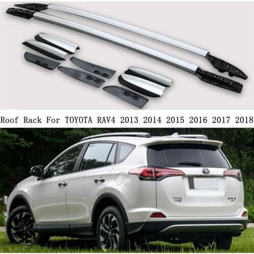 Roof Rack For TOYOTA RAV4 2013 2014 2015 2016 2017 2018 High Quality Rails Bar Luggage Carrier Bars top bar Racks Rail Boxes