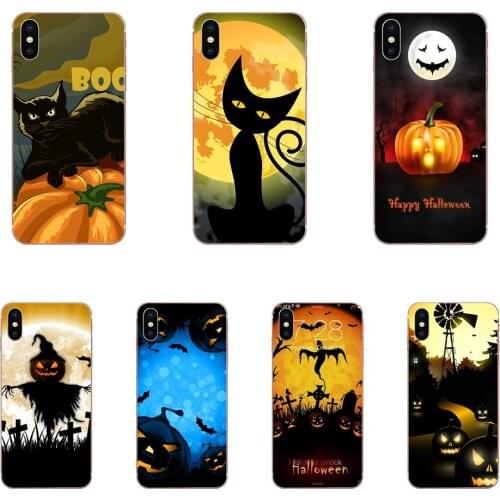 Capinha Halloween Pumpkin Witchcraft Moon For HTC U11 Life Capa U11 Plus U 11 U12 Life Soft Live Love Phone