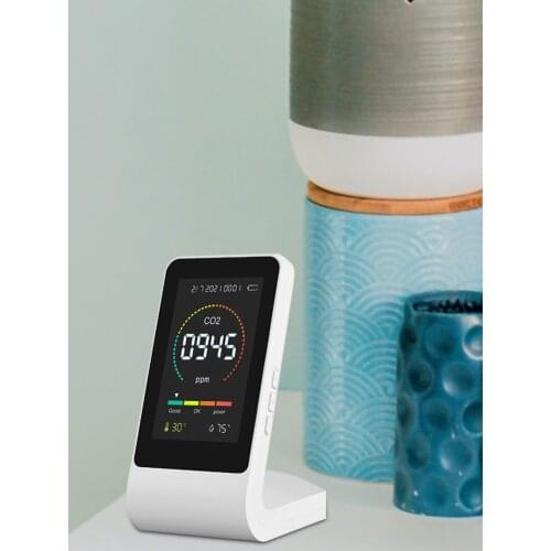 Digital Temperature Sensor Tester CO2 Detector Tool Indoor Meter Digital Temperature Humidity Tester Air Monitor