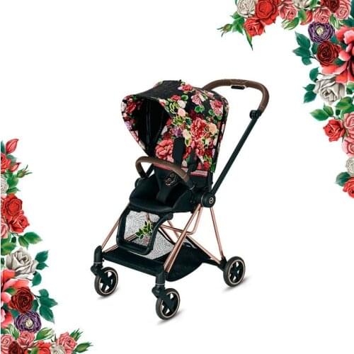 High-view Baby Stroller Can Sit and Lie on The Stroller, Stylish, Easy To Fold and Light Travel Stroller Baby Bassinet
