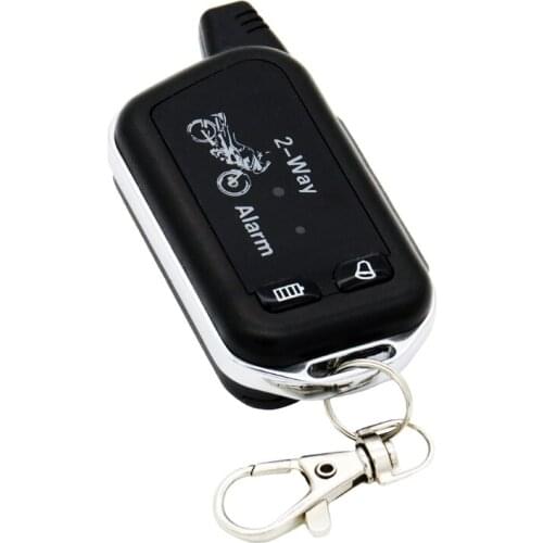 Two Way Motorcycle Alarm System Anti-theft Alarm Systems with Remote Control LED Display Warning