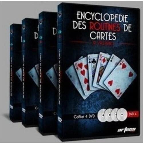 Encyclopedie Des Routines De Cartes by Jean Pierre Vallarino vol.1-4 - magic tricks