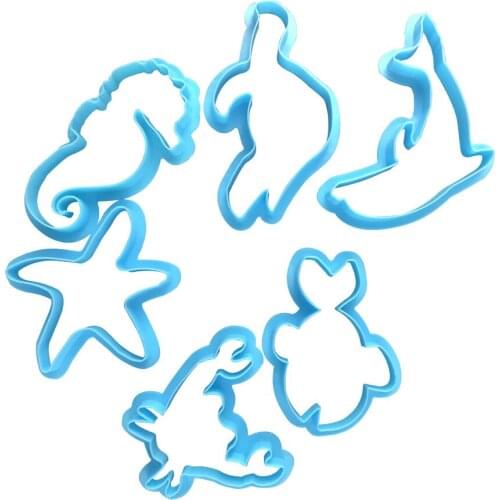 Ocean Cake Mold 3D Dolphin Fish Seahorse Starfish Cake Decorating Tools DIY Fondant Chocolate Soap Resin Mould