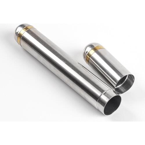 New 1pcs Stainless Steel Cigar Tube Case Humidor Portable Tobacco Cigarettes Holder For Cigar Accessories For 210x22mm Cigar