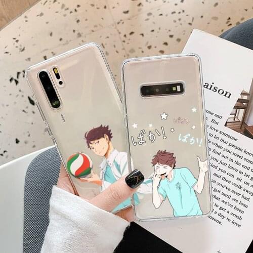 Haikyuu Oikawa Phone Cases Transparent for Samsung A71 S9 10 20 HUAWEI p30 40 honor 10i 8x xiaomi note 8 Pro 10t 11