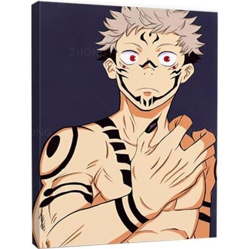 Prints Pictures Home Decoration Jujutsu Kaisen Wall Art Modular Anime Poster Painting Cuadros On Canvas For Living Room Framed