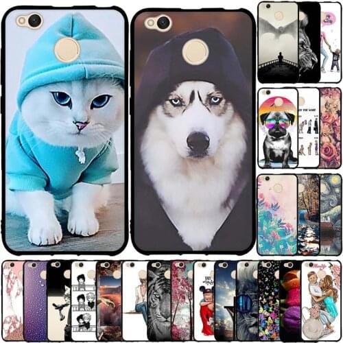Soft Silicone Case For Xiaomi Redmi 4X Case Soft TPU Fundas Phone Case For Xiaomi Redmi 4X Redmi4X 4 X Case Back Cover Shell