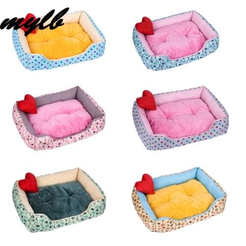 Mylb Warm Padded Dog Bed Washable Pet House Mat Soft Sofa Kennel Dogs Cats house For large dogs