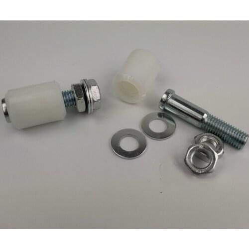 M14 bolt sliding door guide wheel nylon wheel/roller/pulley,length 40mm,width 30mm,diameter 30mm. bolt M14x68 CN30