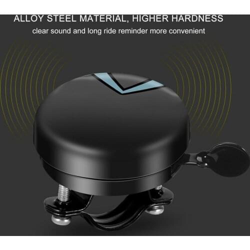 2021 New Outdoor Bell Rings Safety Cycling Bicycle Handlebar Metal Ring Bike Bell Horn Sound Alarm Bicycle Accessories