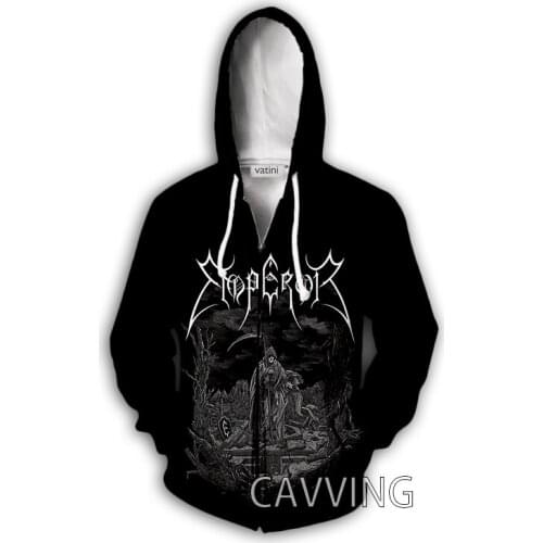 New Fashion 3D Print Emperor Band Zipper Hoodies Zip Up Hooded Sweatshirts Harajuku Hoodie Hip Hop Sweatshirts