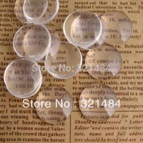 WHOLESALE 10mm Flatback Glass Dome Cabochons For Ring, Earring, Braclet, Pendant Blank Jewelry DIY