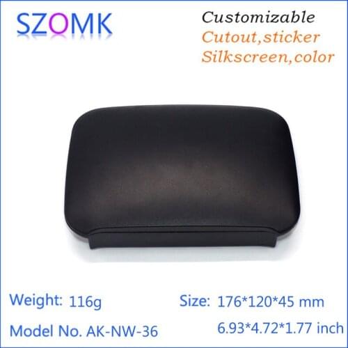 10 pieces, 176*120*45mm black plastic box for electronic project china market plastic enclosure housing for pcb switch box