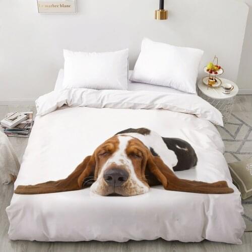 3D Duvet cover Quilt/Blanket/Comfortable Case Luxury Bedding 135 140x200 150x200 220x240 200x220 for Home animal dog Long ears