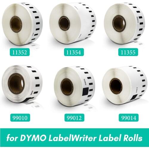 1 Roll Compatible for Dymo 99012 Label 36*89mm 260Pcs/Roll Compatible for LabelWriter 400 450 450Turbo Label Printer LW 99012