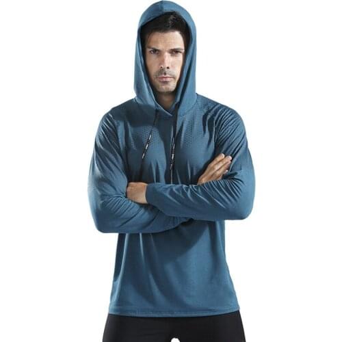 Sport Hoodie Men Running Hoodie Jacket Men GYM Hoodies Training Sweater Sports Spring Autumn jacket men Thin Coat Jogging Uppers