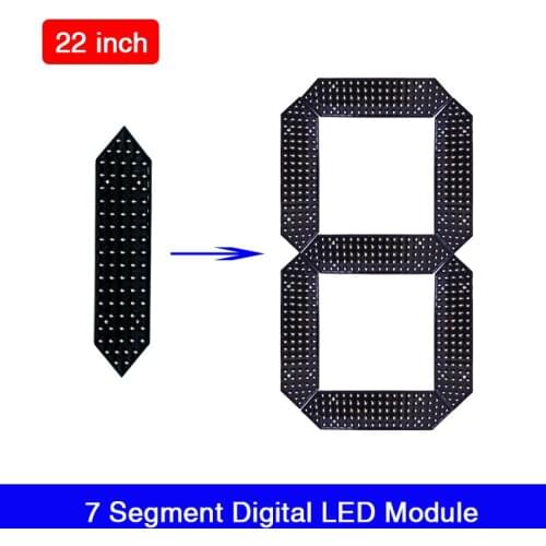 22" Inch Red/Green/Yellow/White/Blue Color LED Gas Price Display 7 Segments Module Digits LED Digit Number 12V