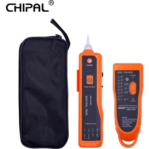 CHIPAL Professional XQ-350 Ethernet LAN Network Cable Tester Telephone Wire Tracker for UTP STP Cat5 Cat6 RJ45 RJ11 Line Finder