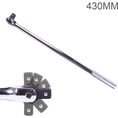 1/2 F Rod 18" Force Bar Activity Head Socket Wrench with Strong Force Lever Steering Handle for Repairing Ratchet Wrenches