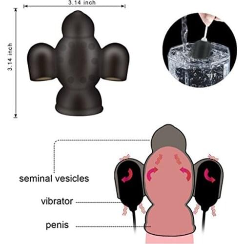 Penis Vibrating Extender Vibrator Glans Delay Stimulator Exercise Sleeve Male Masturbator Bullet Vibrator Adult Sex Toys for Men