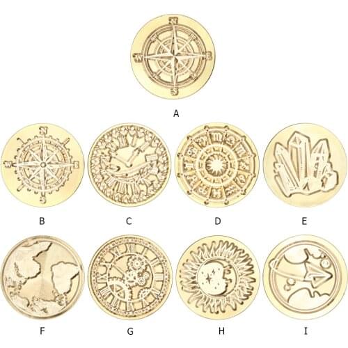 Wax Seal Stamp Vintage Round Head Sealing Wax Invitations Scrapbooking DIY Envelope Dedicated Seal Stamp Replace Copper Head