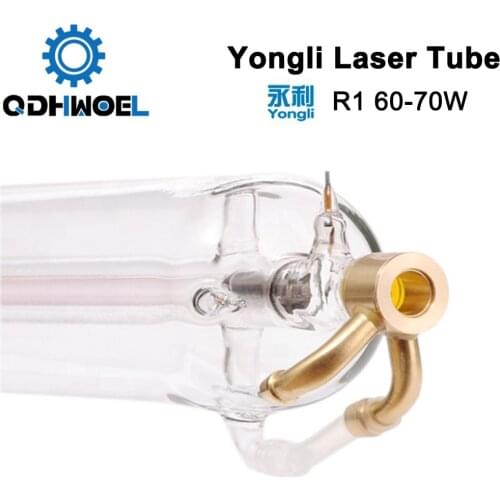 Yongli R1 60W CO2 Laser Tube Wooden Case Box Packing Length 1050 Dia. 80mm for CO2 Laser Engraving Cutting Machine
