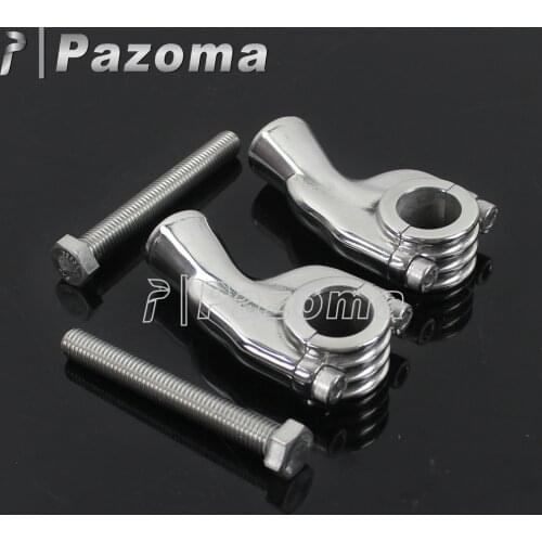 Motorcycles Bar Clamps Handlebar Risers Mount 1" 25mm Handle Bar Hole Universal For Most Motorbikes