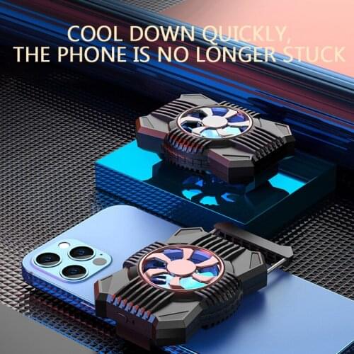 1pc Mobile Phone Cooler Mobile Phone Stand Radiator Phone Cooling USB Mute Fan Cooler Holder Phone Radiator For 4.5-7.5 Inch