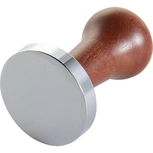 2020 Coffee Powder Press Stainless Steel Coffee Powder Press Wooden Presser Powder Press For Coffee Store Powder Restaurant