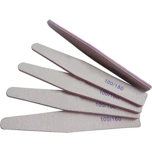 25 pcs/lot high quality salon nail file professional emery board nail art tool 100/180 free shipping