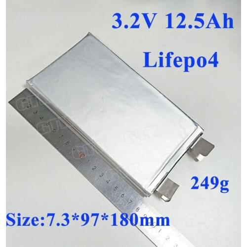8pc brand lifepo4 12.5Ah 3.2v 12ah lifepo4 battery cell 40A discharge for e bike LED lights lifepo4 12v 12ah pack diy power tool
