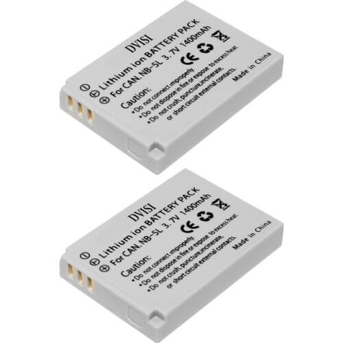 2pcs/lot 1400mAh 3.7V NB-5L NB 5L NB5L Rechargeable li-ion Camera Battery For Canon 900 Ti SD790 IS SD950 SD900 SD990 z1