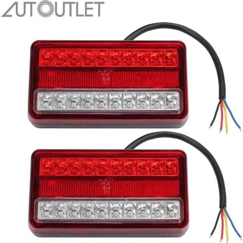 AUTOUTLET good quality 2 pcs 12V 20 LED for Rear Tail Stop Lights Truck Trailer Indicator Brake Lamp