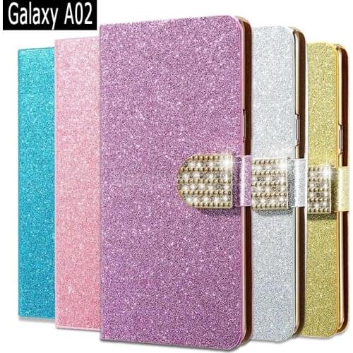 Flip Cover For Samsung Galaxy A02 Case Funda PU Leather Wallet Book Coque On Samsung A02 A 02 SM A022F A022M Magnetic Card Case