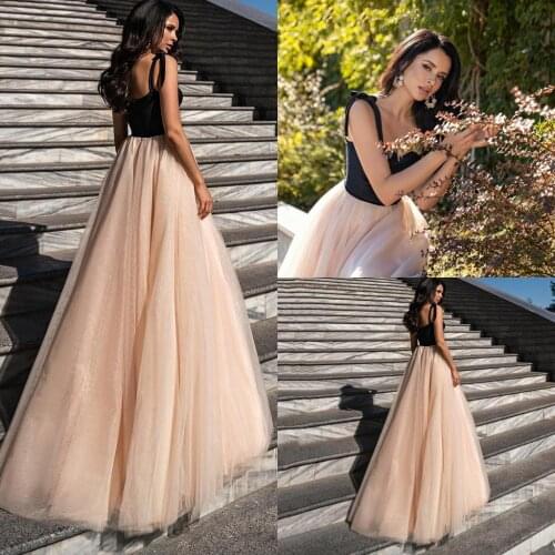 Elegant Top Velvet Long Evening Dress 2022 Sweetheart Adjustable Straps A-Line Tulle Prom Formal Gown Celebrity Wear Robe De So