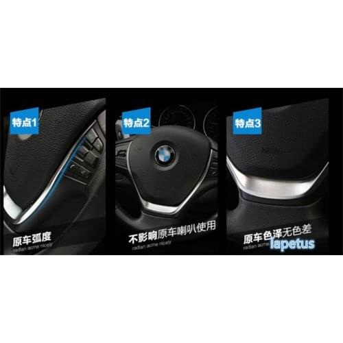 For BMW 1 3 5 Series F30 118i 320li M line 2013 2014 2015 2016 2017 ABS Steering Wheel U Frame Cover Trim 1 Piece