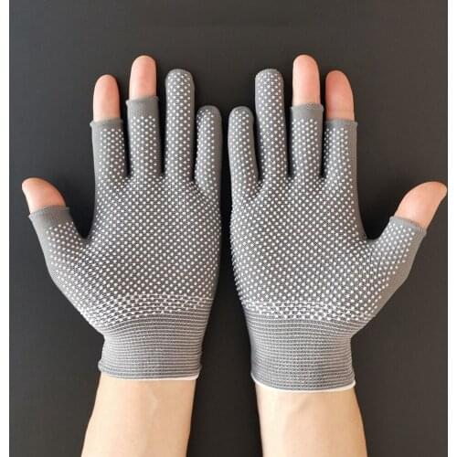 Breathable Fingers Cycling Sport Gloves Half Finger Summer Anti-Slip Gloves Fishing Equipment Outdoor Sports Sunscreen