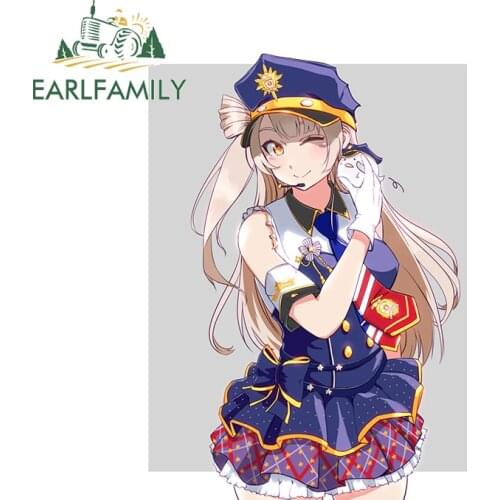 EARLFAMILY 13cm x 12.1cm for Police Officer Waterproof Decal Motorcycle Helmet Scratch-proof Window Anime Vehicle Car Stickers