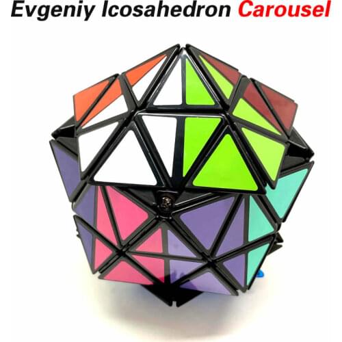 Evgeniy Icosahedron Carousel Magic Cube Neo Professional Speed Twisty Puzzle Brain Teasers Educational Toys