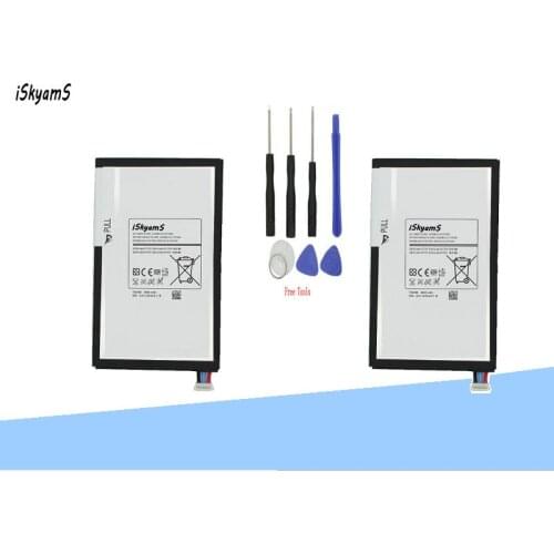 ISkyamS 2x 4450mAh T4450E Replacement Battery For Samsung Galaxy Tab 3 8.0 T310 T311 T315 SM-T310 SM-T311 E0288 E0396 +Tool