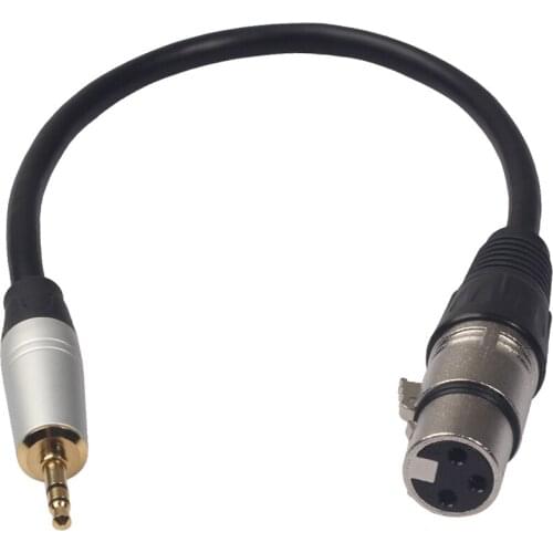 3.5 Mm (1/8 Inch) Male to XLR Female Adapter Cable Microphone Cable, 0.3 M