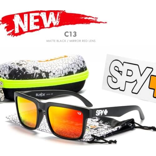 Polarized Ken block Brand New arrived men Square Sunglasses Sport Sun Glasses Reflective Coating Mirrored lens UV400 With Case