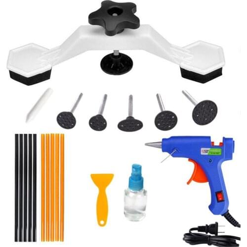 20PCS Auto Body Repair Tool Kit Car Dent Puller Kit With Bridge Dent Puller And Glue Puller Tabs