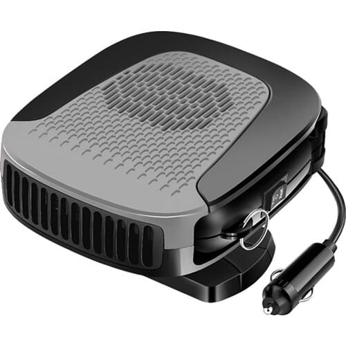Heater Car Heater Car Defroster Demister Car Heater Fan Car Demister Adjustable 12V ABS Black Windshield Demister Defroster