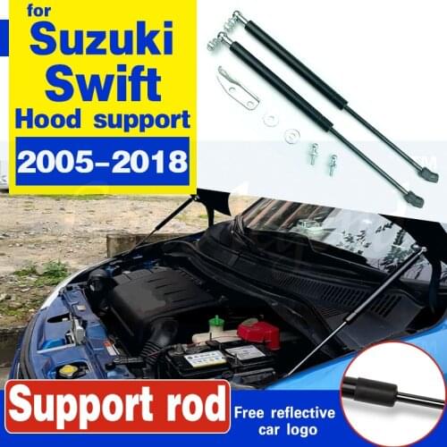 Car bonnet hood strut bars lift hydraulic rod support spring bracket accessories For Suzuki Swift 2005-2018 No Drilling/Welding